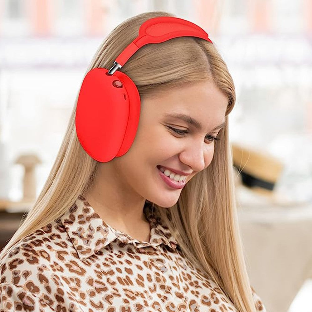 For Apple AirPods Max Headphones Case Full Set Silicone Protective Cover Red