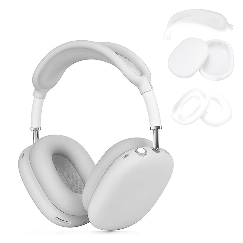 For Apple AirPods Max Headphones Case Full Set Silicone Protective Cover White