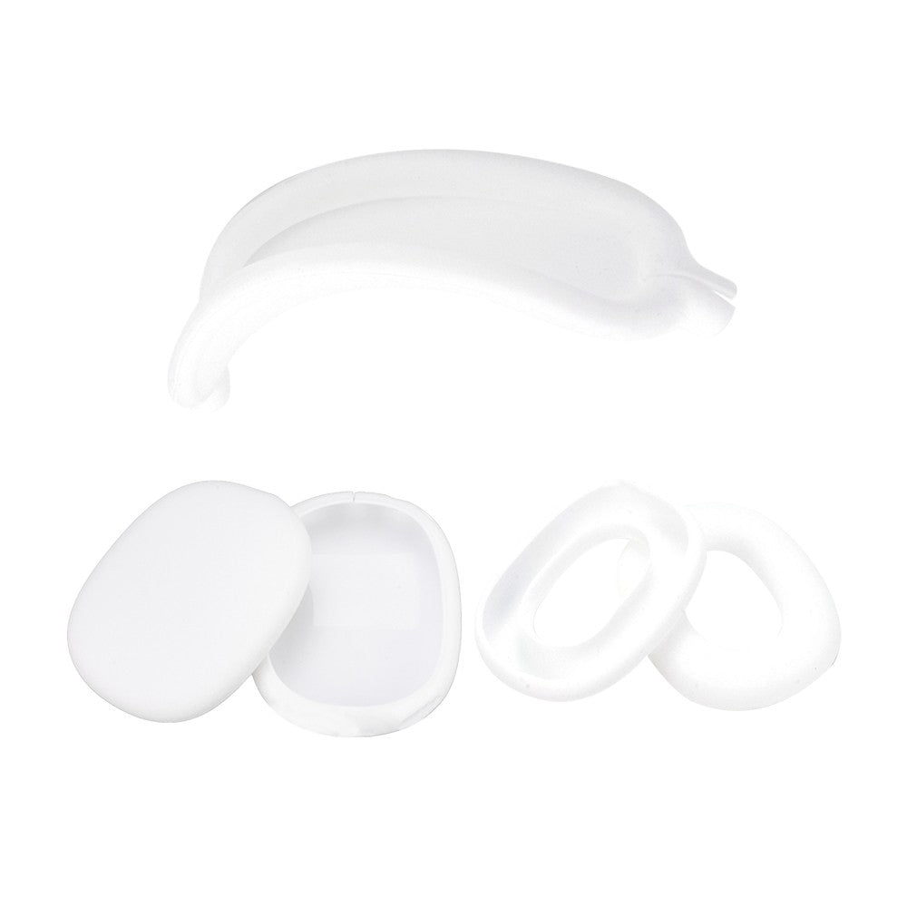 For Apple AirPods Max Headphones Case Full Set Silicone Protective Cover White