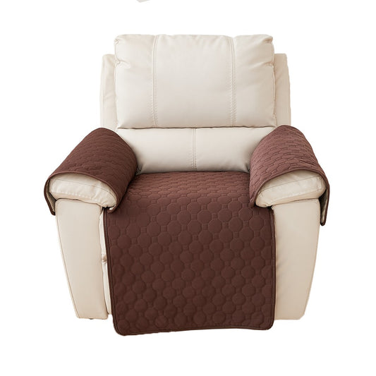 3-Piece Water-resistant Recliner Chair Cover Anti-Slip Sofa Couch Slipcovers Coffee