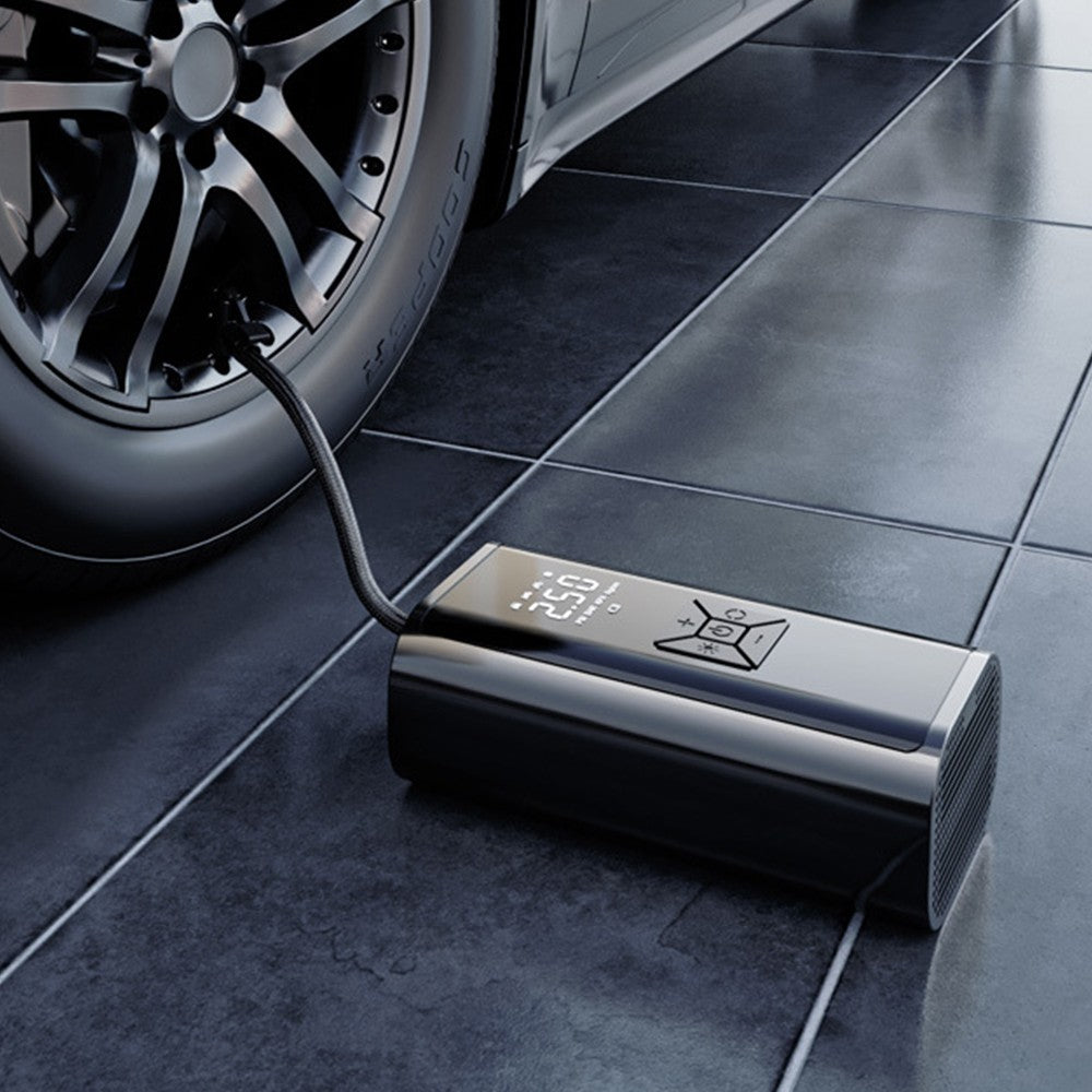 12V Electric Air Pump for Car Tires Portable Auto Tire Inflator Digital Display with LED Light