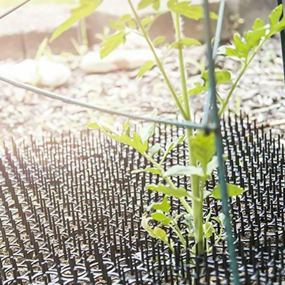 24Pcs Cat Scat Spike Mat Cat Repellent Cat Deterrent Mat Anti-Cat Thorn Grids