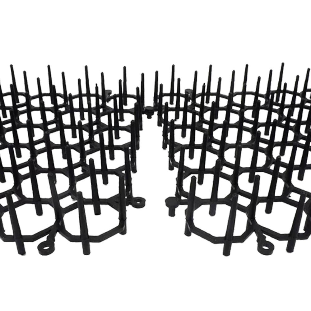 24Pcs Cat Scat Spike Mat Cat Repellent Cat Deterrent Mat Anti-Cat Thorn Grids