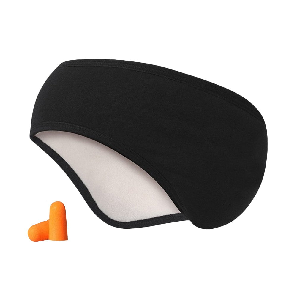1Pc Blackout Eye Mask Ear Muffs Sleeping Eye Mask With Earplugs Black