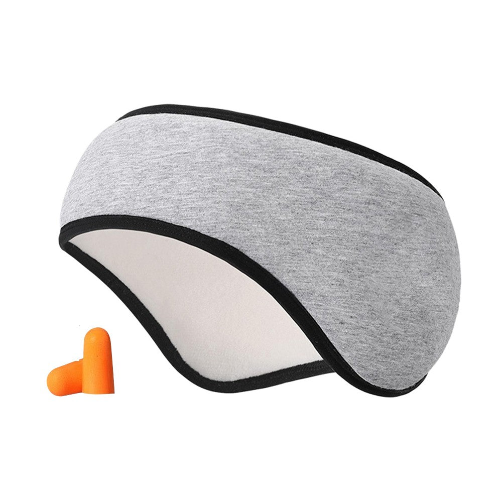 1Pc Blackout Eye Mask Ear Muffs Sleeping Eye Mask With Earplugs Grey
