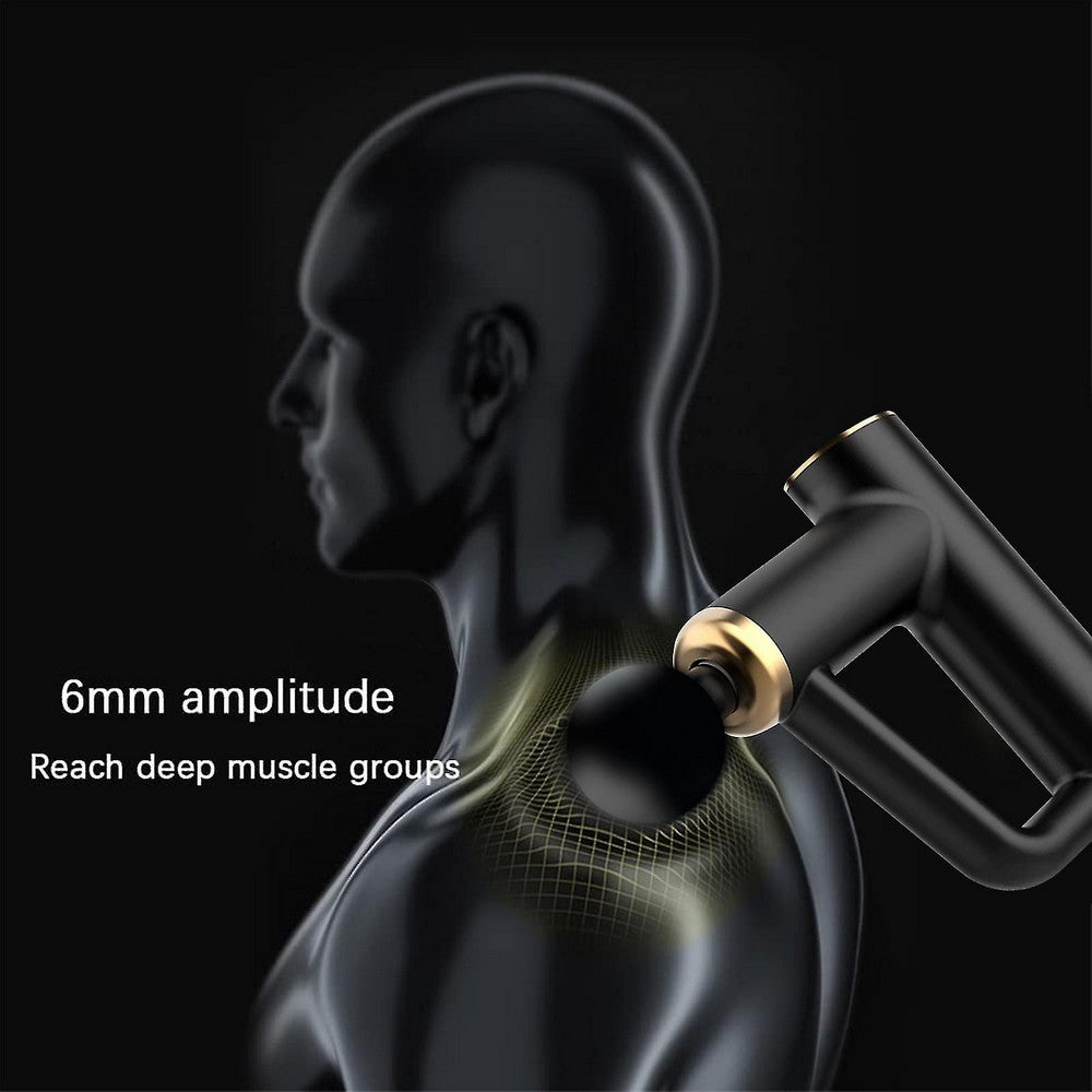 Muscle Massager Gun Relaxing Massager to Relax Heal Body Black