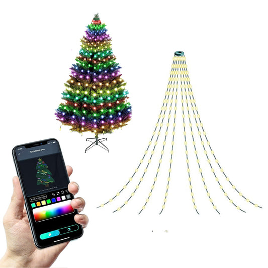App Controlled 160 LEDs Christmas Lights Xmas Color Changing String Light