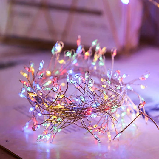 Christmas Star String 100 Lights 8 Modes LED Lights Multicolor