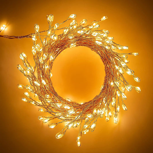 Christmas Star String 100 Lights 8 Modes LED Lights Warm White