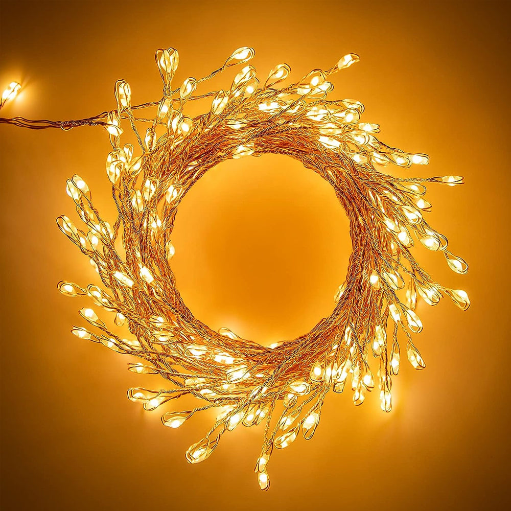 Christmas Star String 200 Lights 8 Modes LED Lights Warm White