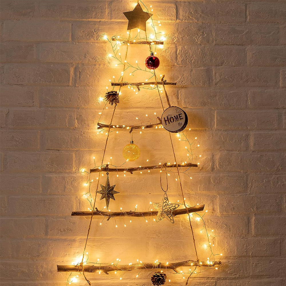 Christmas Star String 100 Lights 8 Modes LED Lights Warm White