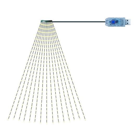 Christmas Tree String Lights Waterfall LED Lights Xmas Decorations Warm White
