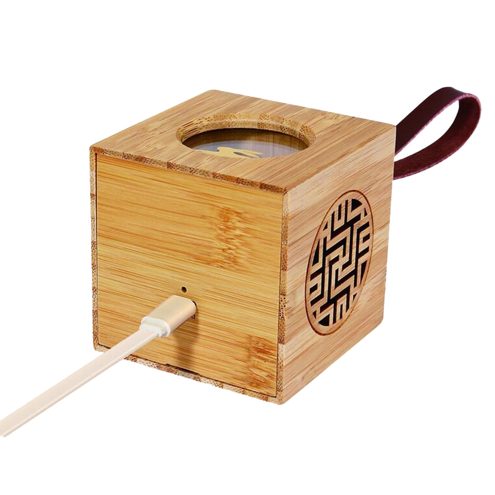 Rabbit Christmas Projector Night Light Atmosphere Projector Lamp Wood Cube Light