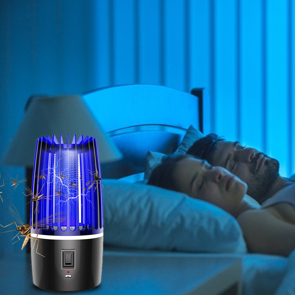 2x Electric Mosquito Killer Lamp USB Rechargeable Electric Repellent