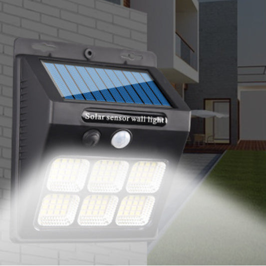 4x Solar Wall Lights Outdoor Water-resistant Human Sensor Solar Garden Lamp