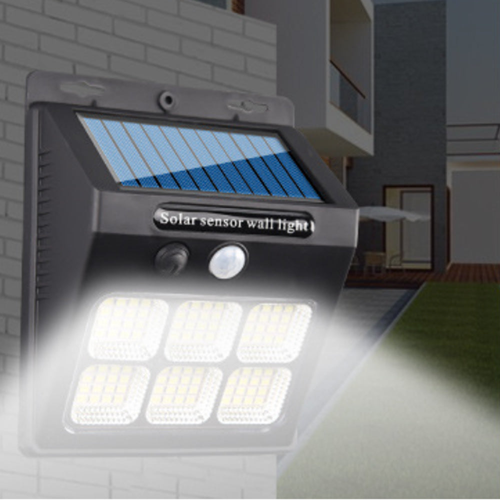 8x Solar Wall Lights Outdoor Water-resistant Human Sensor Solar Garden Lamp