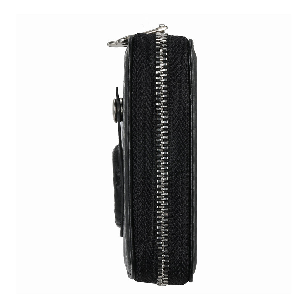 Black RFID Blocking Wallet Money Clip Purse Case Card Holder for AirTag