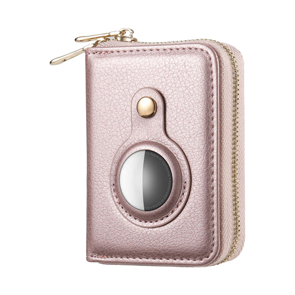 Rose Gold RFID Blocking Wallet Money Clip Purse Case Card Holder for AirTag