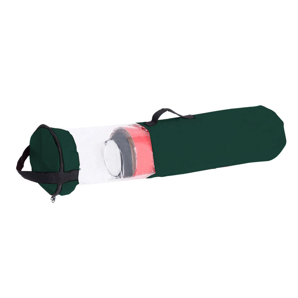 Green PVC Clear Wrapping Paper Storage Bag Christmas Wrap Organizer