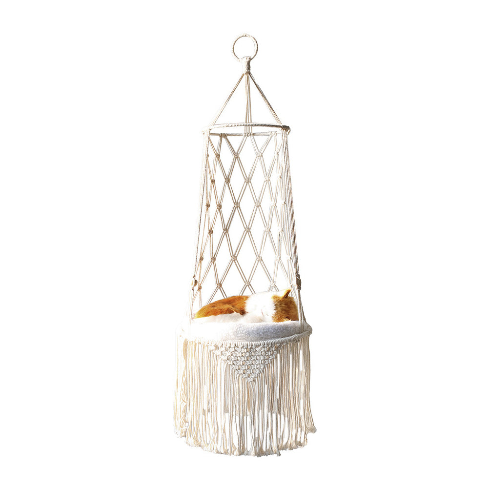 S Cat Hammock Handwoven Hanging Cat Bed Swing for Home