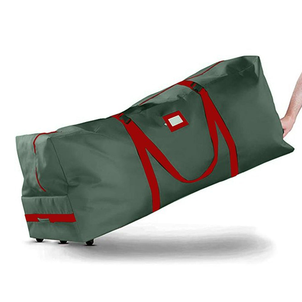 Green Christmas Tree Storage Bag with Wheels