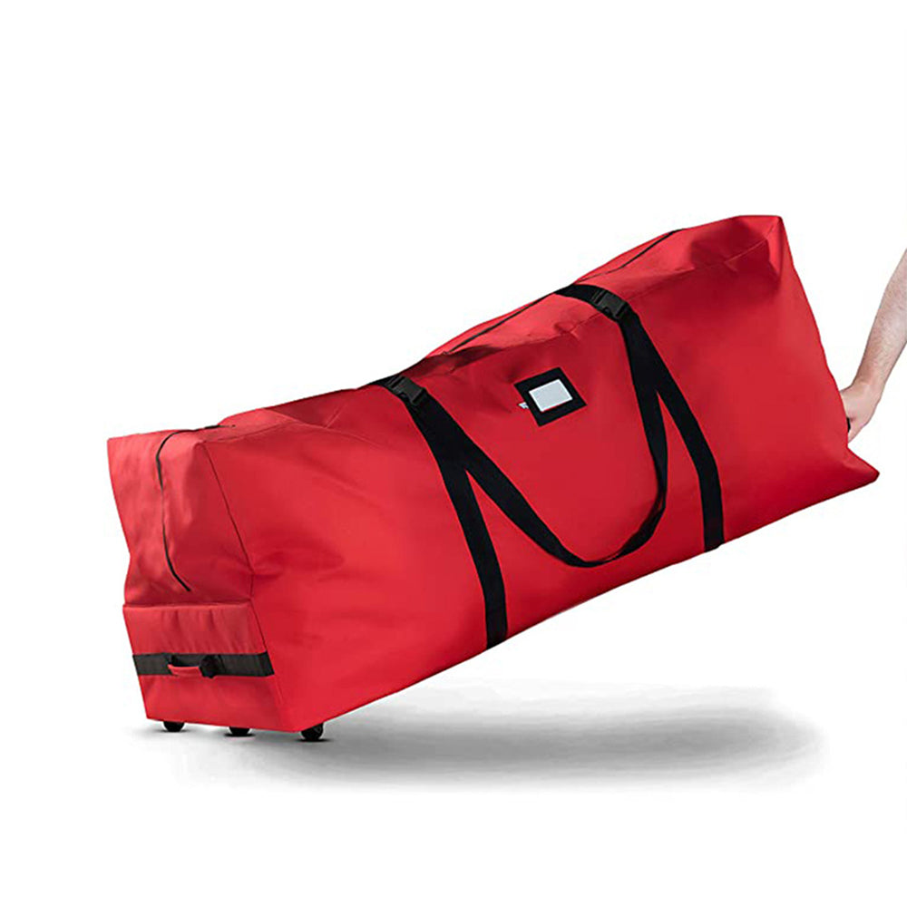 Red Christmas Tree Storage Bag with Wheels