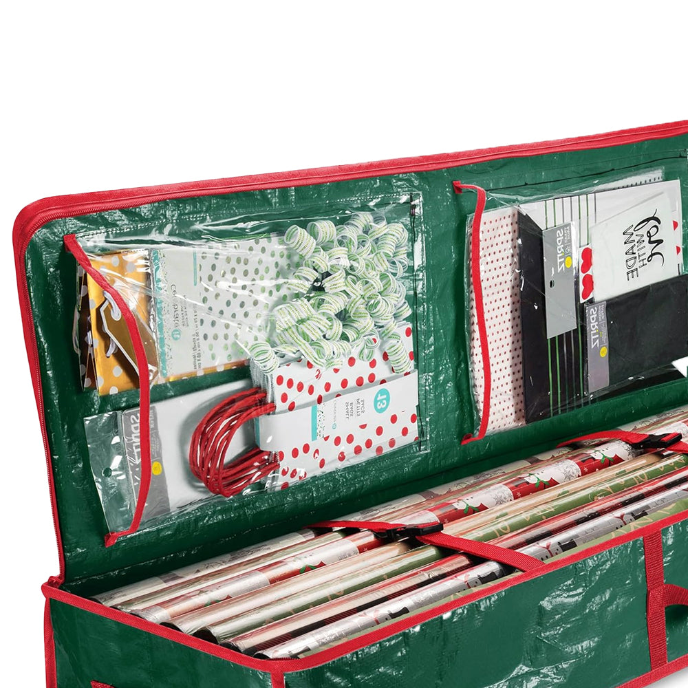 Green Christmas Storage Bag Wrapping Paper Storage