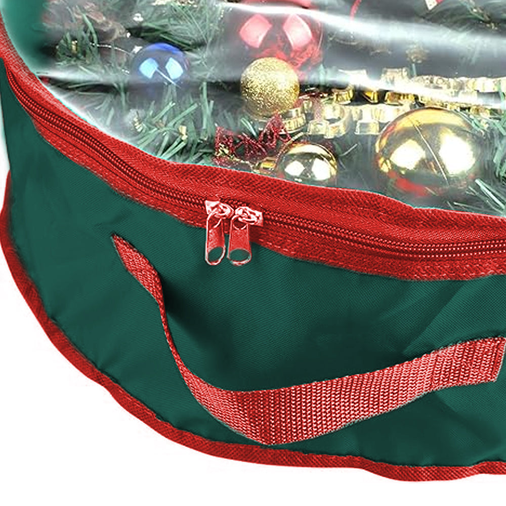Green Christmas Wreath Storage Bag Garland Storage Container