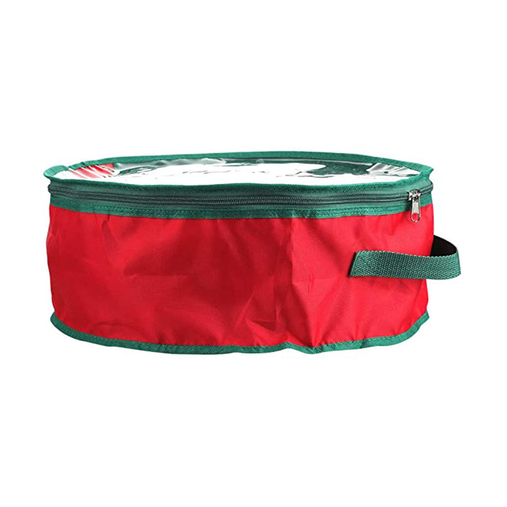 Red Christmas Wreath Storage Bag Garland Storage Container