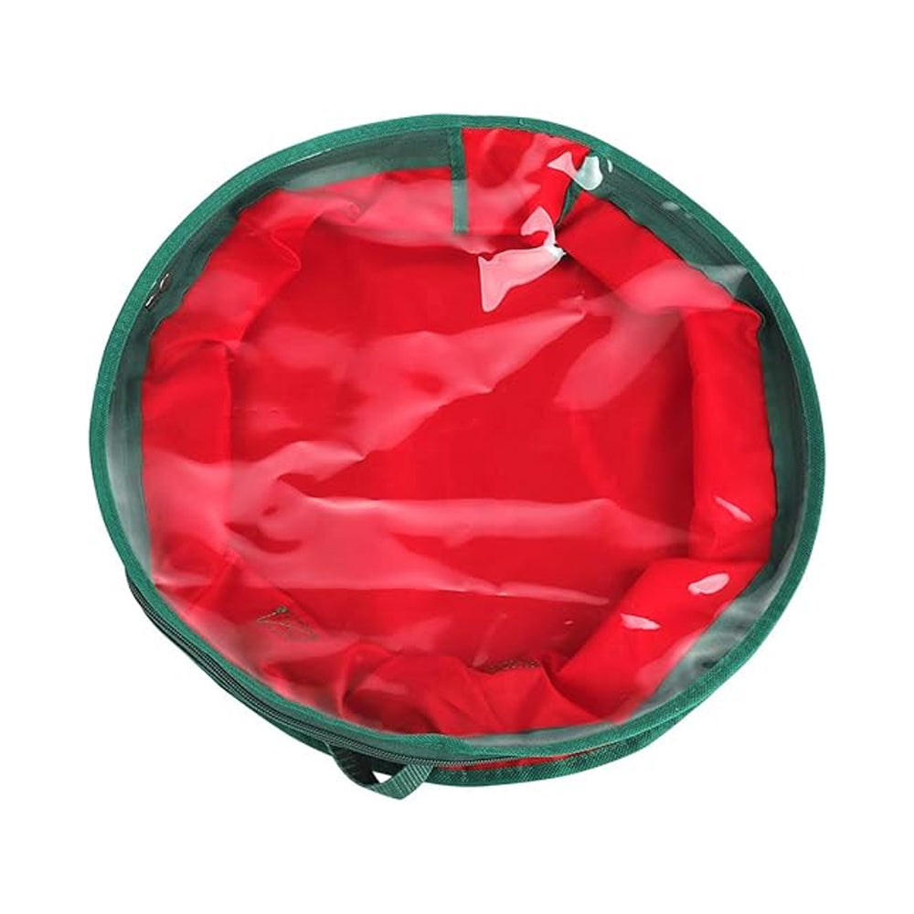 Red Christmas Wreath Storage Bag Garland Storage Container