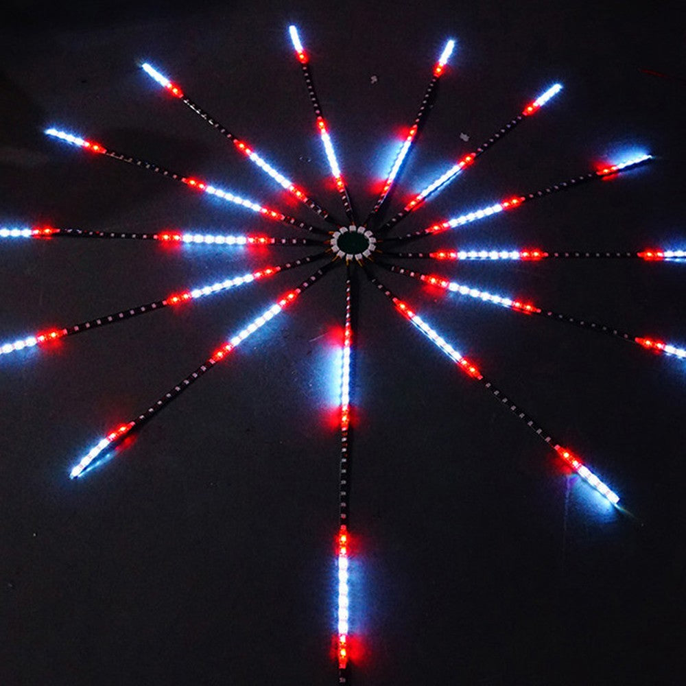 2Pcs Firework LED Strip Light RGB Changing Firework Light 5V USB LED Strip Light