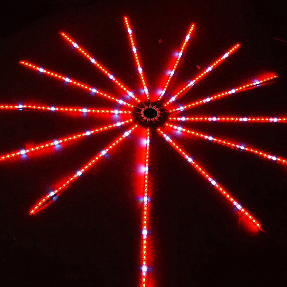 2Pcs Firework LED Strip Light RGB Changing Firework Light 5V USB LED Strip Light