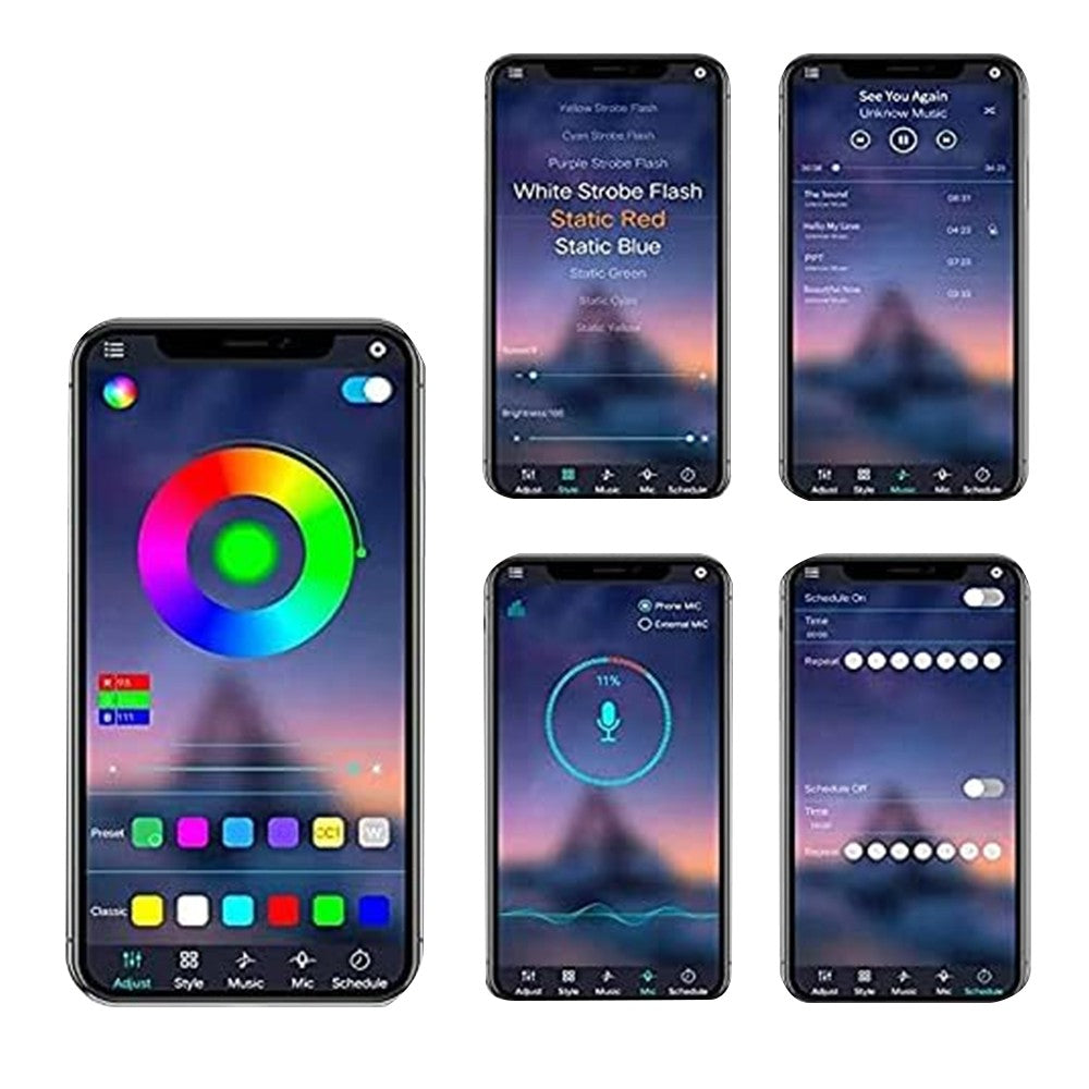 1Pc Firework LED Strip Light RGB Changing Firework Light 5V USB LED Strip Light