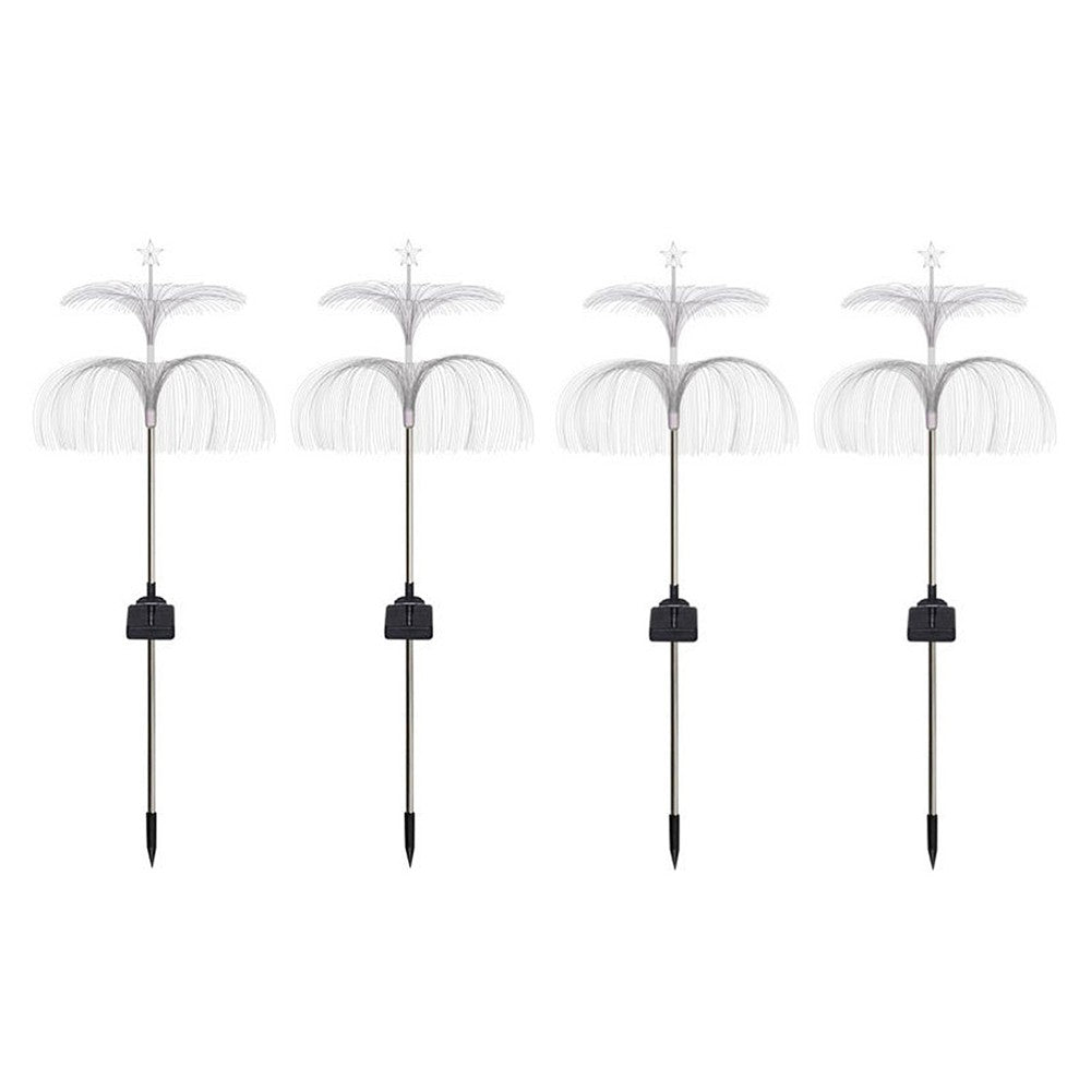 4Pcs Solar Jellyfish Star Lights Outdoor Landscape Light Yard Lawn Pathway Light