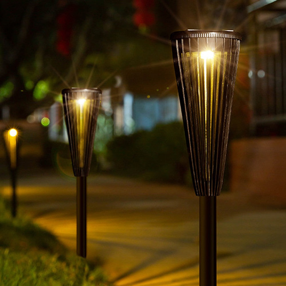4Pcs Solar Lights Outdoor Landscape Lights Yard Lawn Pathway Lights Bi-Color Light