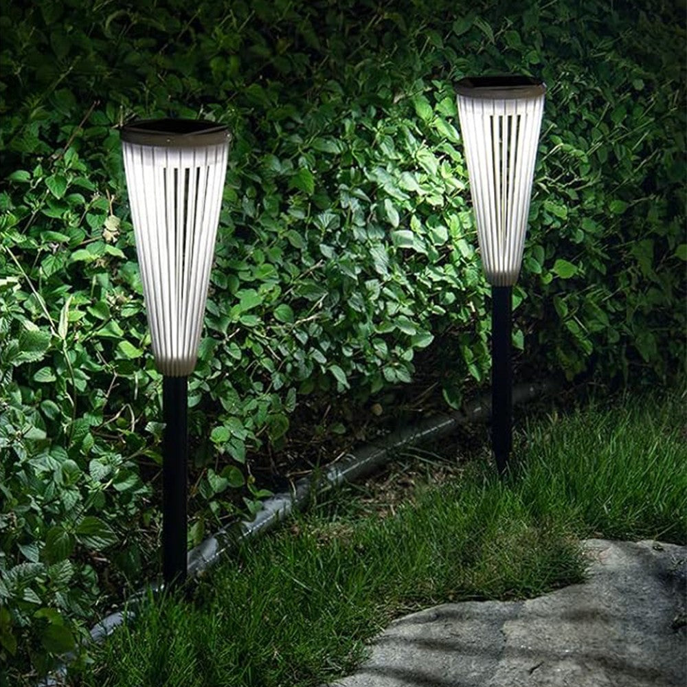 4Pcs Solar Lights Outdoor Landscape Lights Yard Lawn Pathway Lights Bi-Color Light