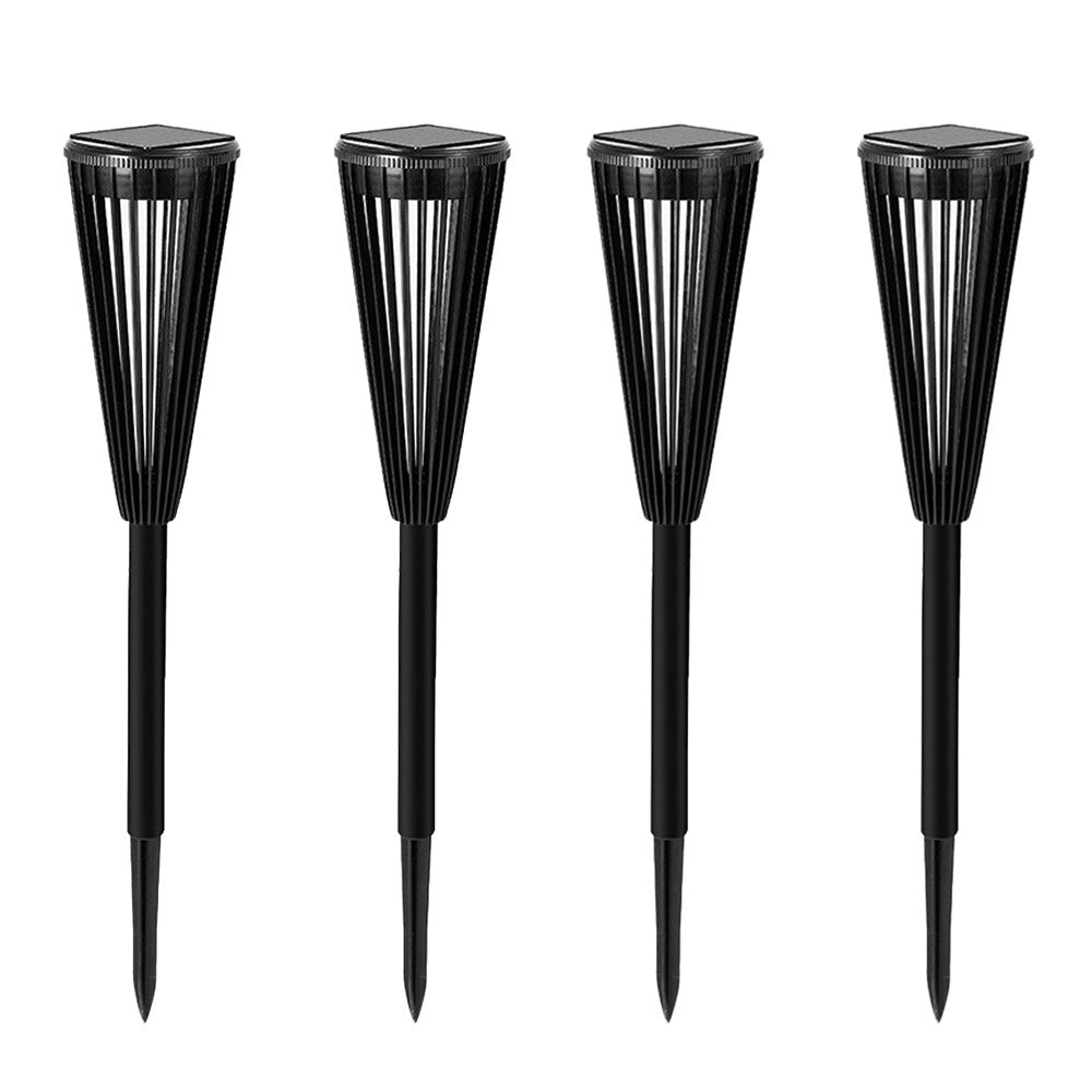 4Pcs Solar Lights Outdoor Landscape Lights Yard Lawn Pathway Lights Bi-Color Light