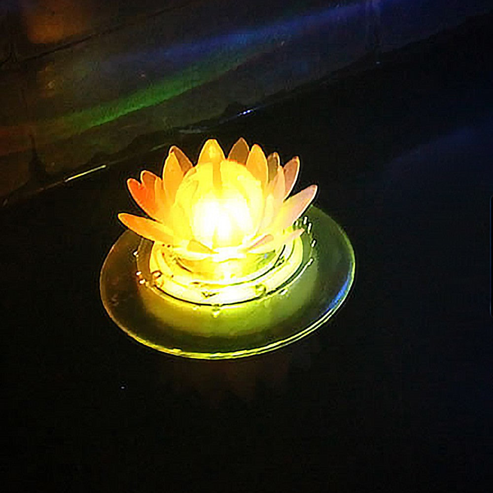 Solar Powered Floating Pool Lights RGB Color Water Resistant Decoration