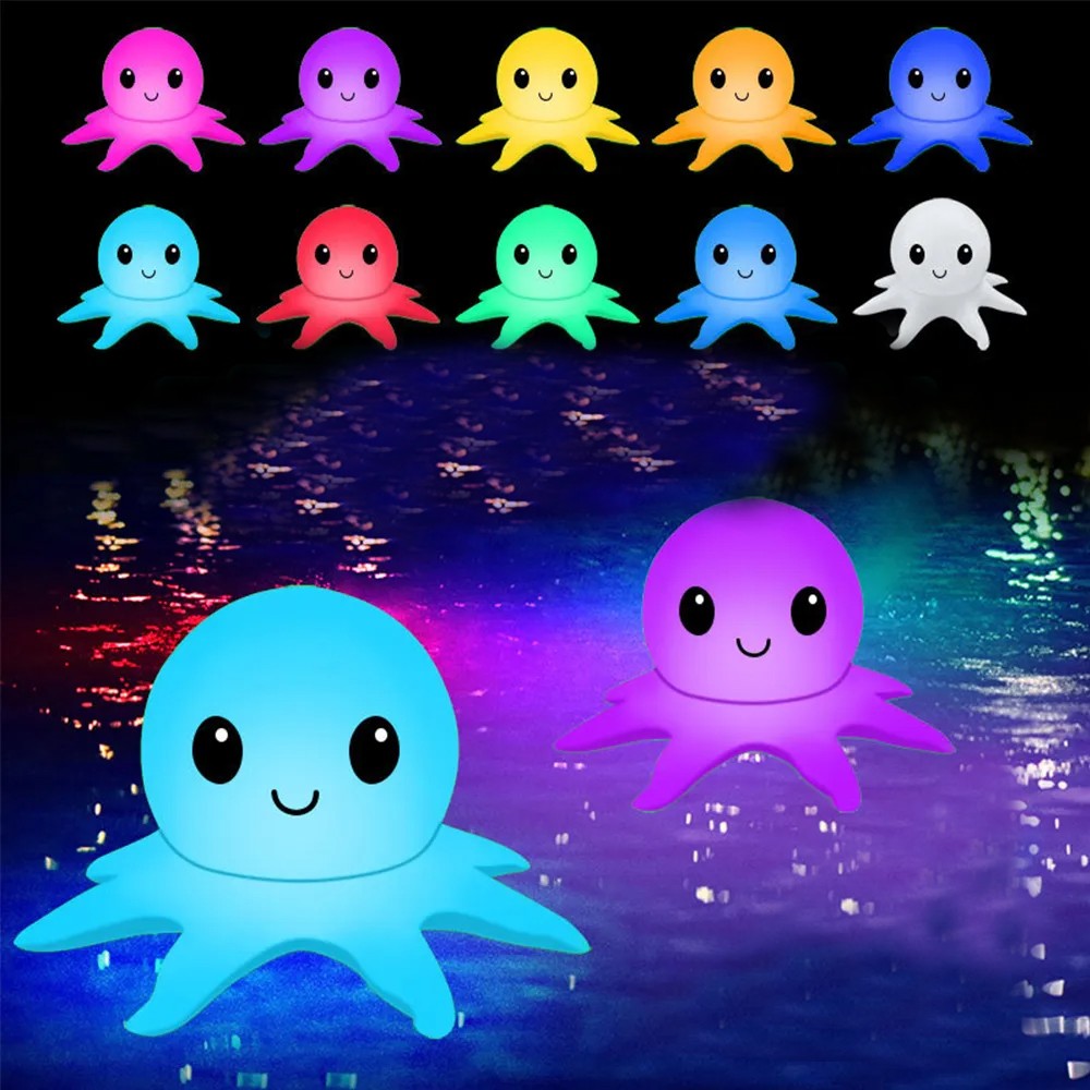 2xSolar Octopus Floating Pool Lights Inflatable Ball Lights