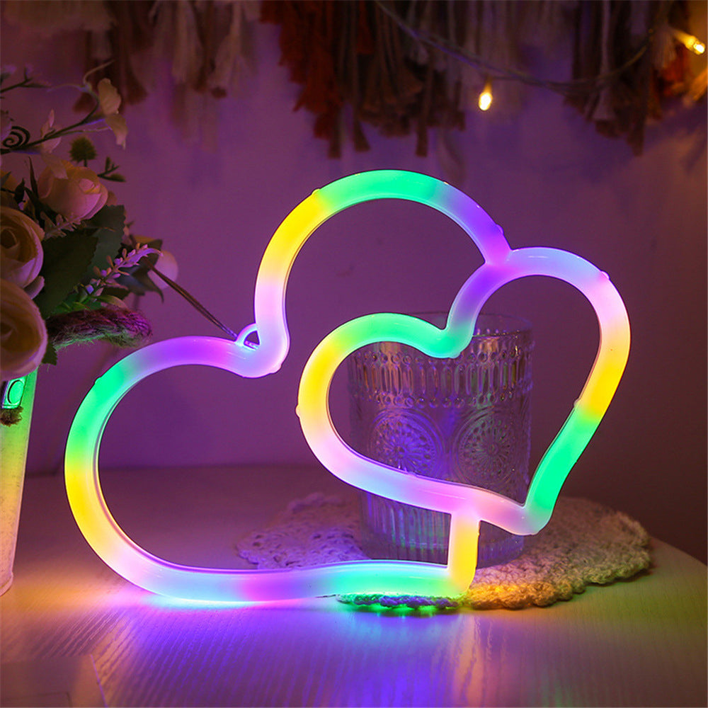 Heart Shaped Neon Light LED Strip Lamp