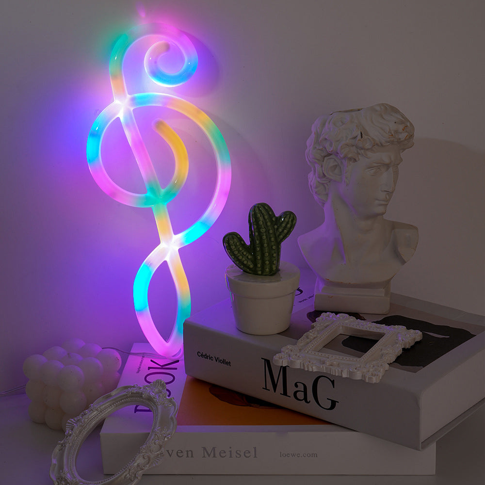 Musical Note Shaped Neon Light LED Strip Lamp