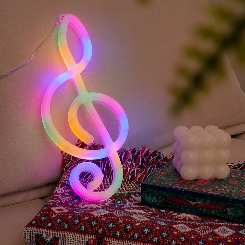 Musical Note Shaped Neon Light LED Strip Lamp