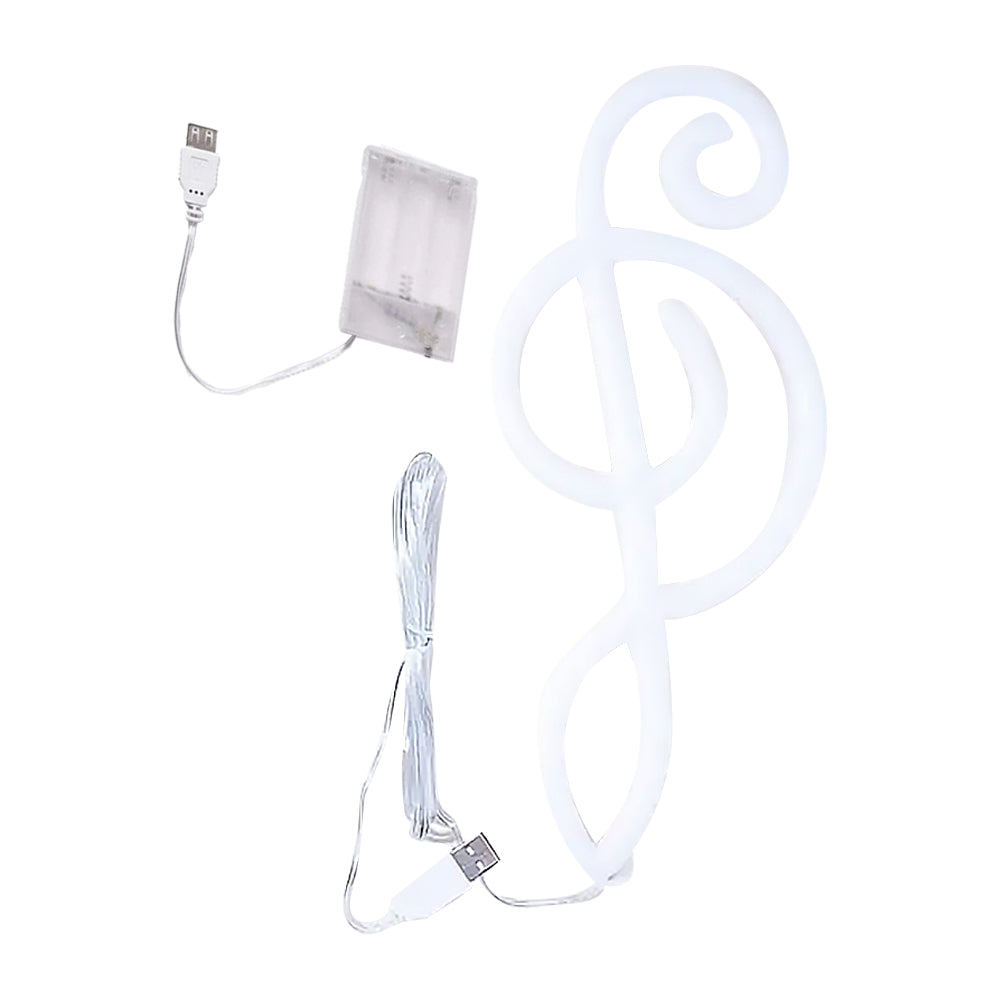 Musical Note Shaped Neon Light LED Strip Lamp