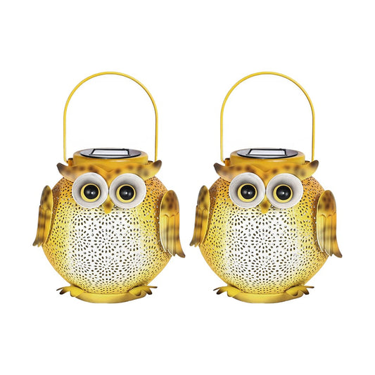 2xOwl Hanging Solar Lights Lanterns Garden Light Water-resistant Lights