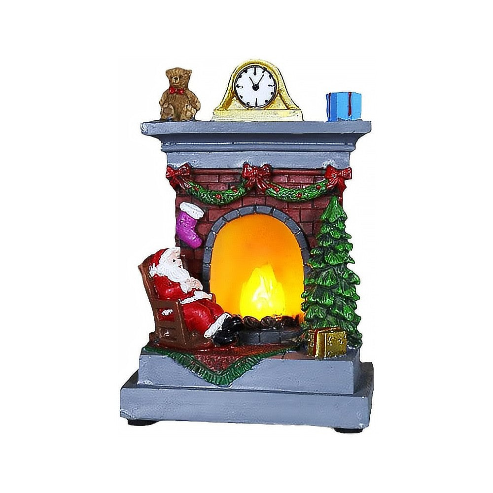 Fireplace Shape Decoration Light Statue Light Christmas Decoration Lights