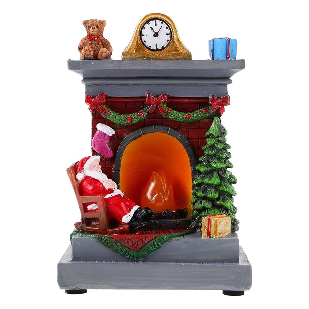 Fireplace Shape Decoration Light Statue Light Christmas Decoration Lights