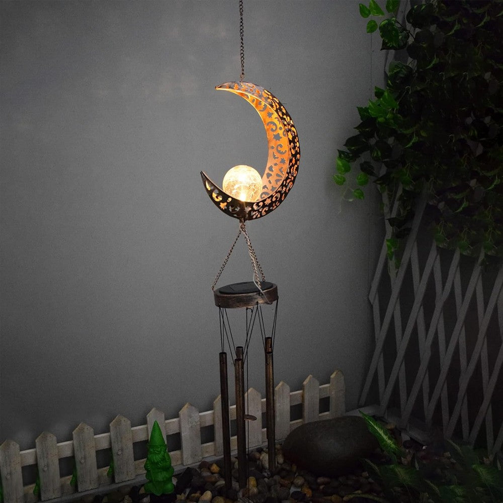 Retro Solar Wind Chime Lights For Garden Party Outdoor Decoration Crafts