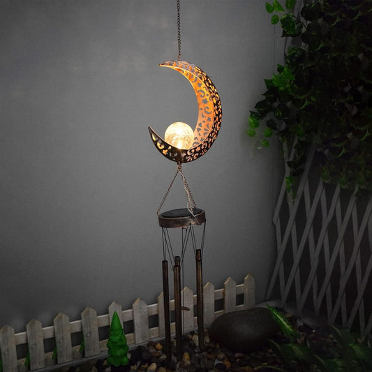 Retro Solar Wind Chime Lights For Garden Party Outdoor Decoration Crafts
