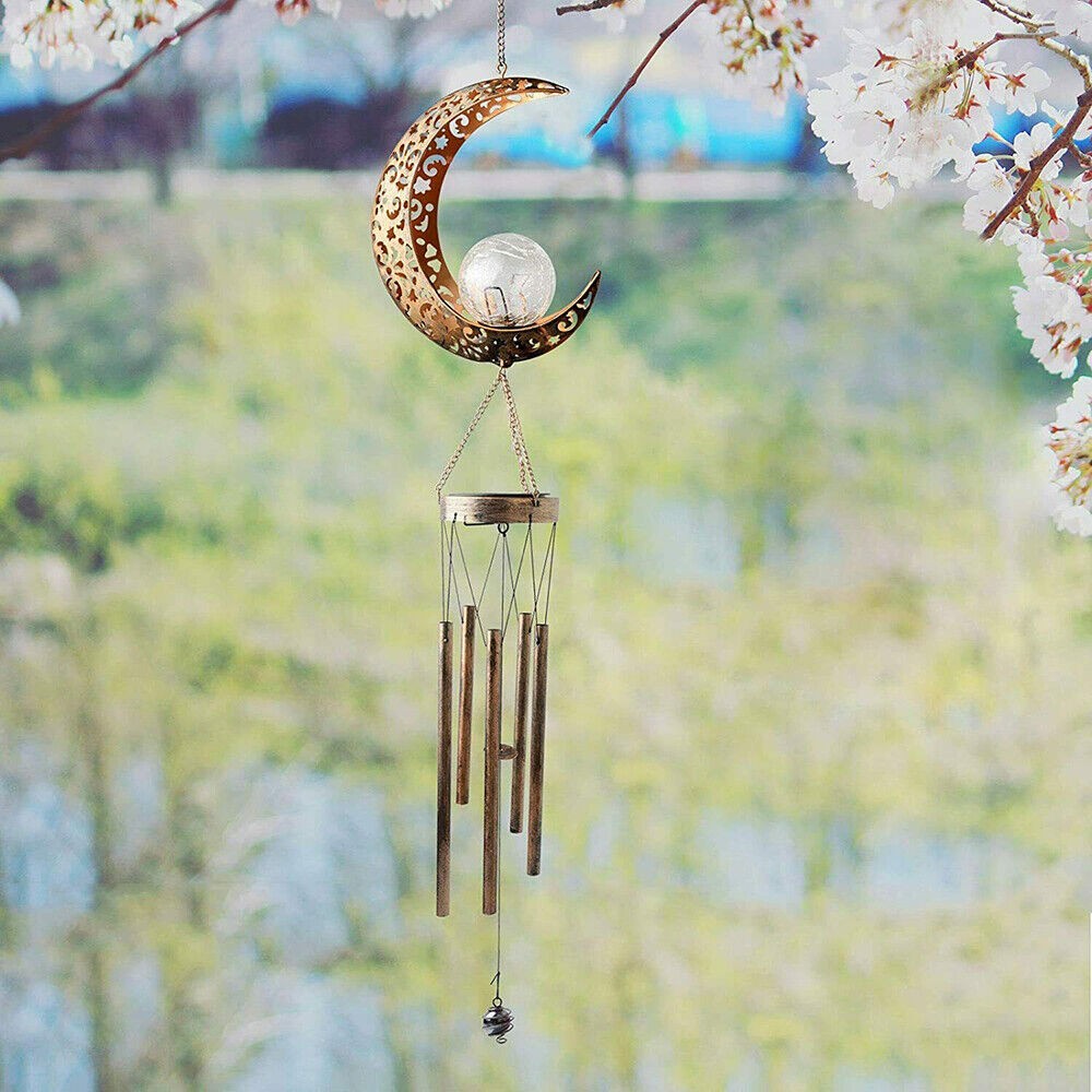 Retro Solar Wind Chime Lights For Garden Party Outdoor Decoration Crafts