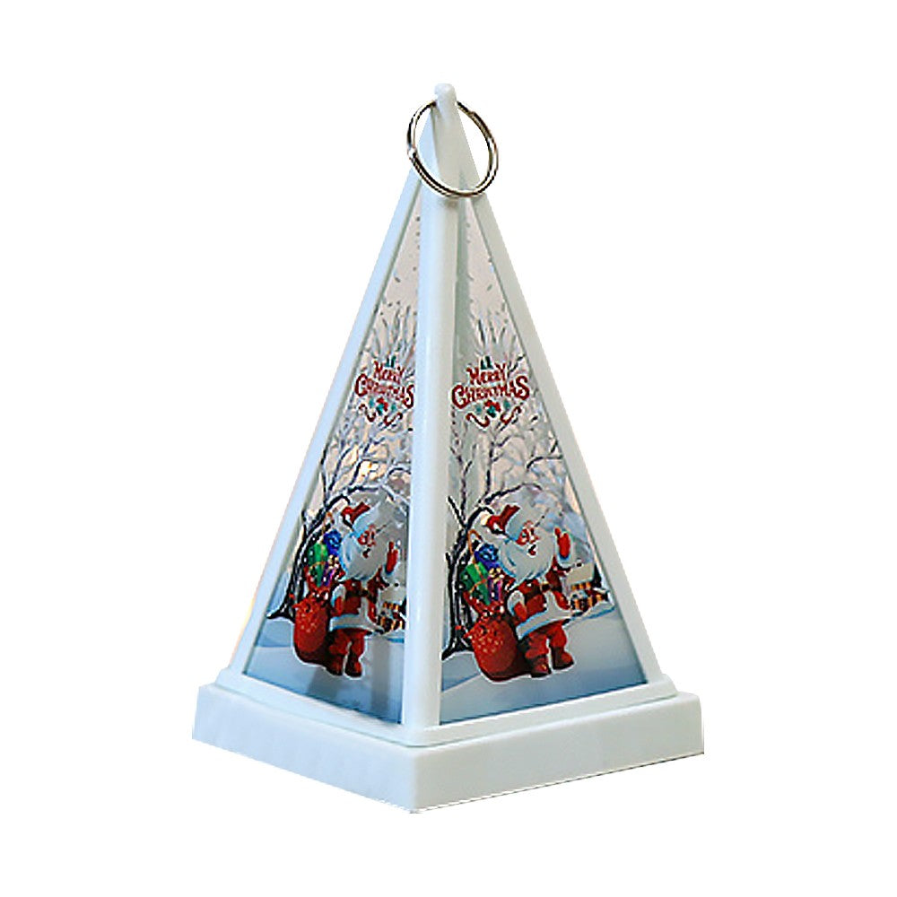 Christmas Santa Night Light Xmas Desktop Decorative Lamp with Hanging Ring